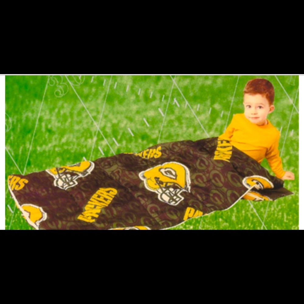 EUC Kids Greenbay Packer Sleepingbag approx 53x28